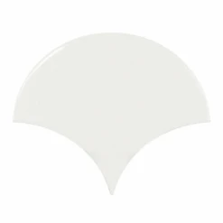 Carreau Blanc Brillant 10.6x12cm SCALE FAN WHITE 21968 - 0.37m²