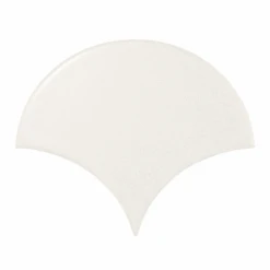 Carreau Blanc Mat 10.6x12cm SCALE FAN WHITE MATT 21977 - 0.37m²