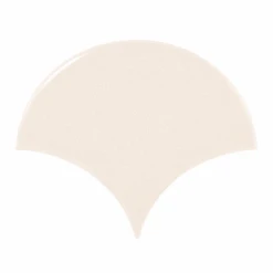 Carreau Crème Brillant 10.6x12cm SCALE FAN CREAM 21969 - 0.37m²