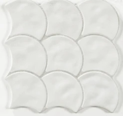 Carreau écaille Blanc Cassé 30x30 SCALE WHITE - 0.85m²