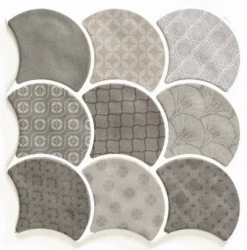 Carreau écaille Gris 30.7x30.7 SCALE BOHO GREY - 0.85m²