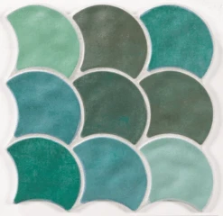 Carreau écaille Vert 30x30 SCALE GARDEN - 0.85m²