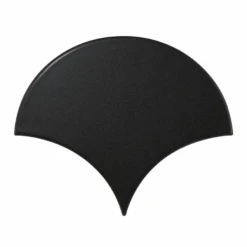 Carreau Noir Mat 10.6x12cm SCALE FAN BLACK MATT 21976 - 0.37m²