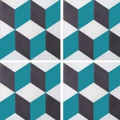 Carreaux De Ciment Véritable MERRION 7290-4-1 - 20X20 - 0,48 M²