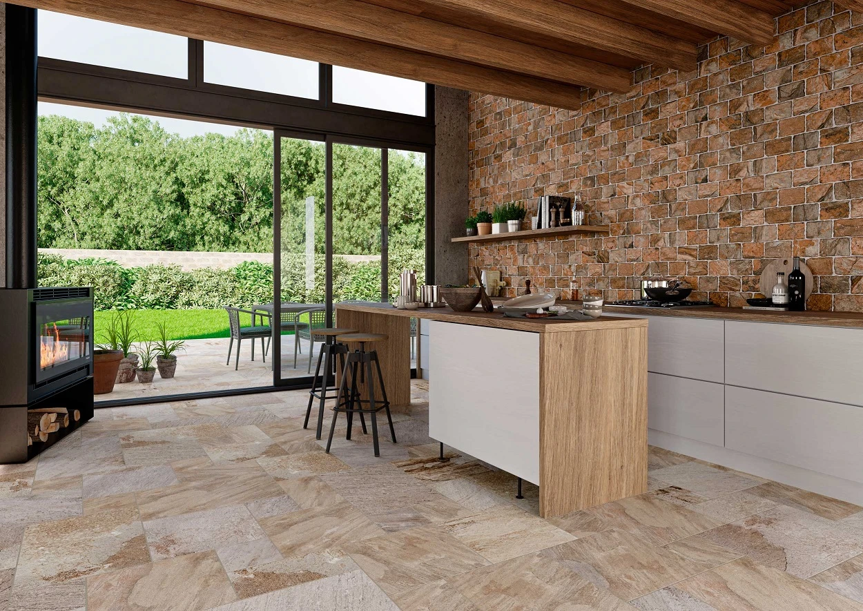 Carrelage Antidérapant R12 Effet Pierre CONNYT COBBLESTONE - 44X66 - 1,04 M² – Image 2