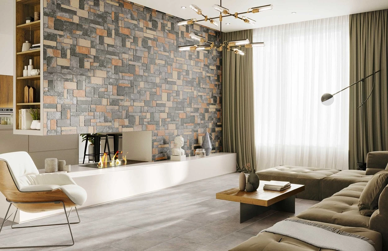 Carrelage Antidérapant R12 Effet Pierre SNOTTE STONEWORK - 44X66 - 1,04 M² – Image 2