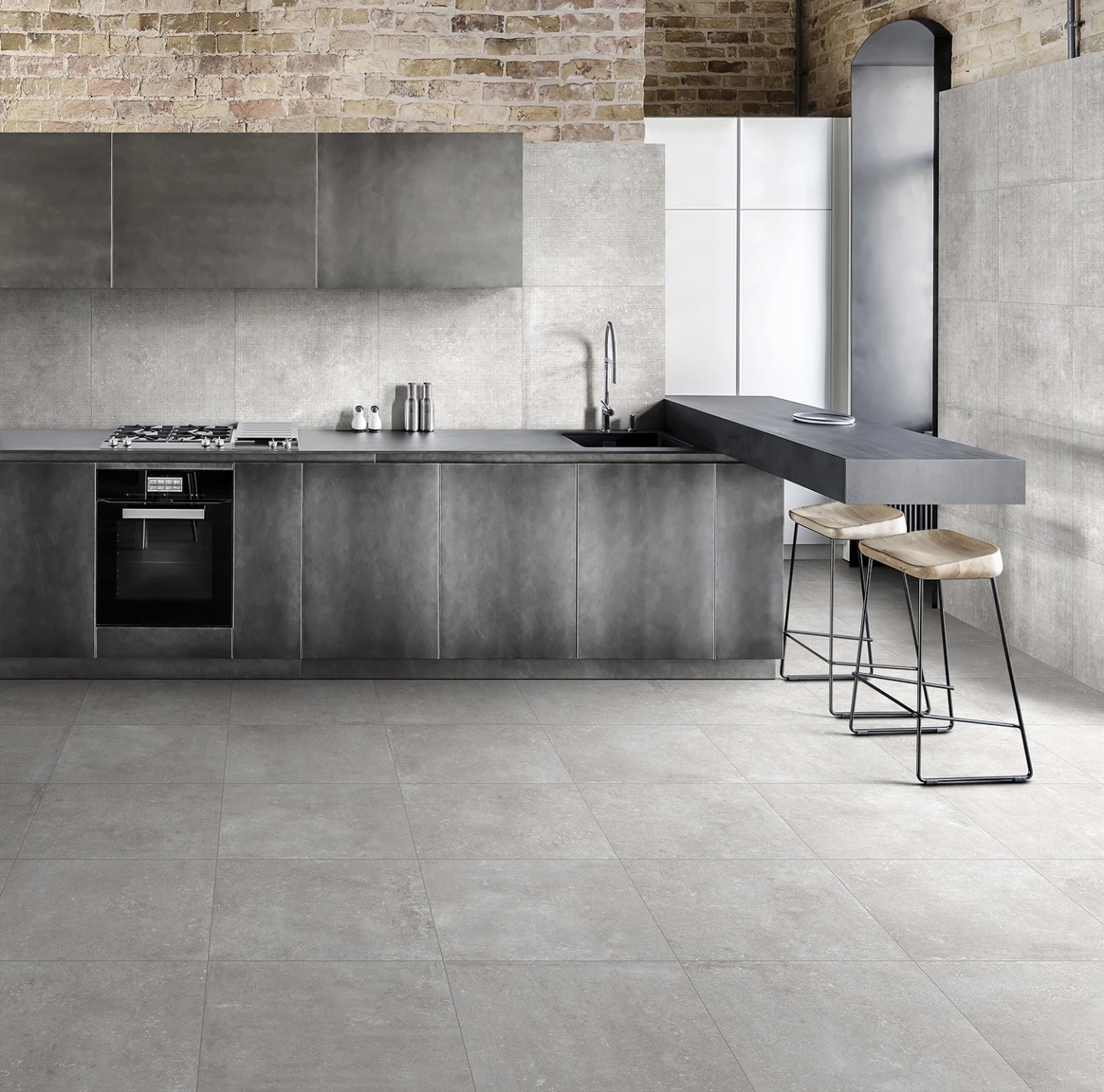 Carrelage Aspect Béton PARTA GRIGIO - 80X80 - 1,29 M² – Image 2