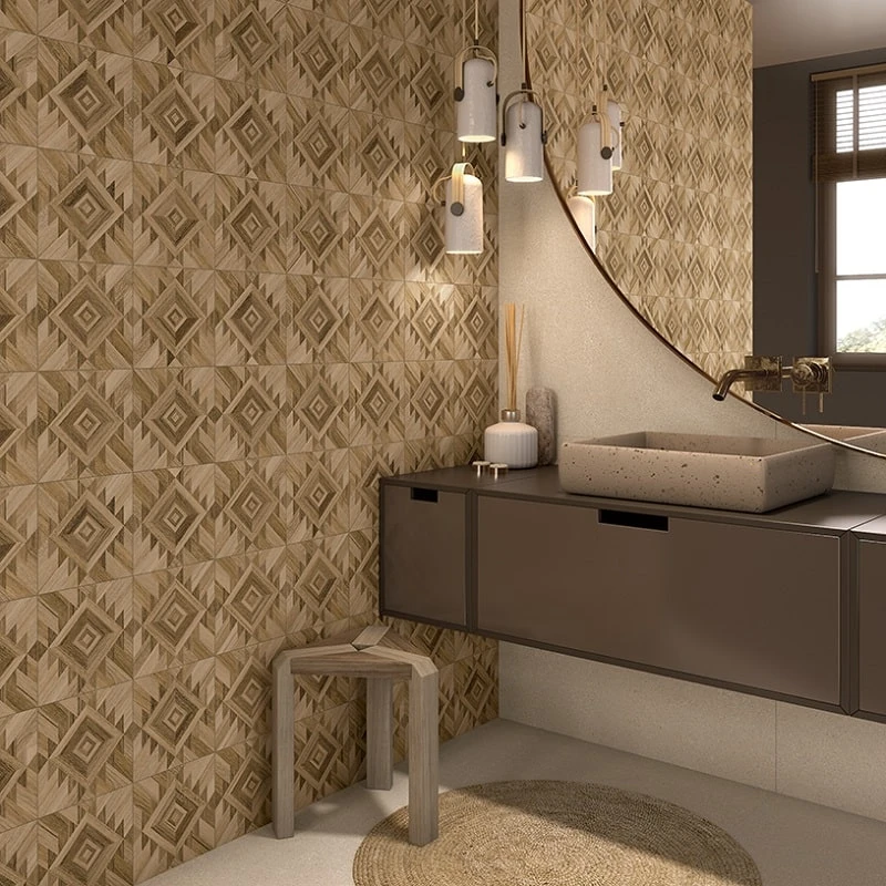 Carrelage Aspect Bois Décoré - KOMI BERBAK-R 20X20 - 1m² – Image 2