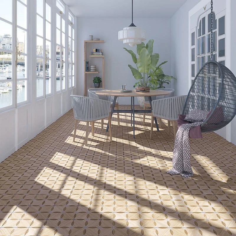 Carrelage Aspect Bois Décoré - KOMI MOSSY-R 20X20 - 1m² – Image 2