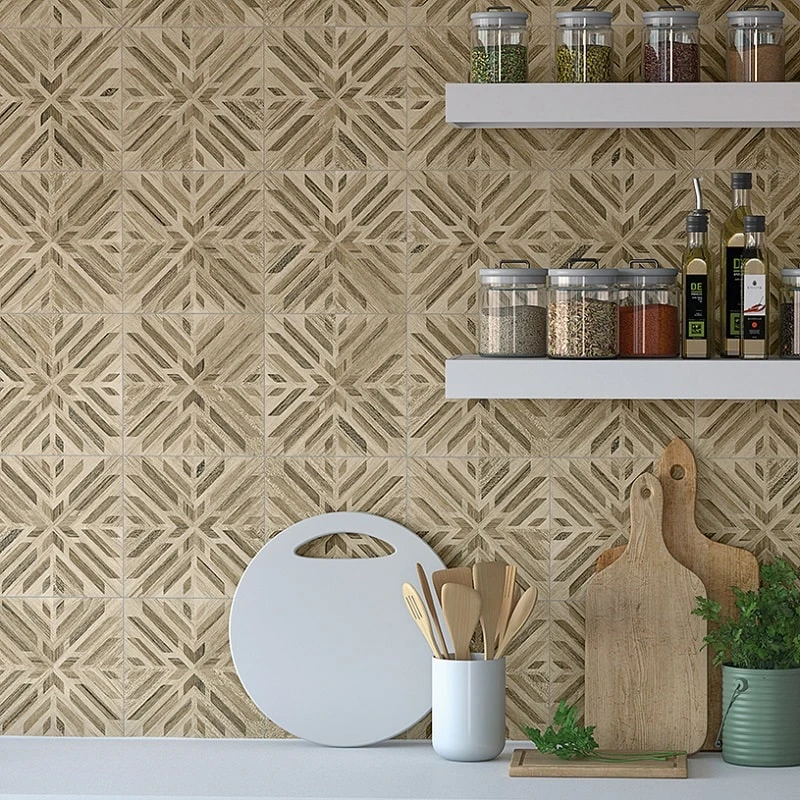 Carrelage Aspect Bois Décoré - KOMI NEGARA-R 20X20 - 1m² – Image 2