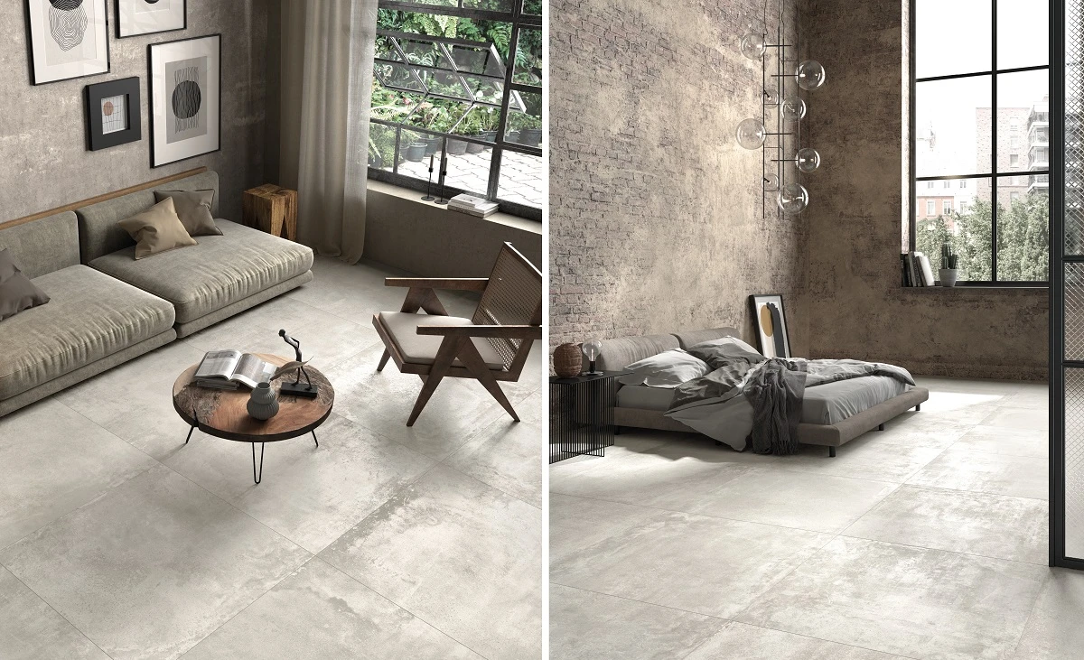 Carrelage Aspect Metalique Rectifié OGDEN TITANIUM 90X90 - 1,62 M² – Image 2