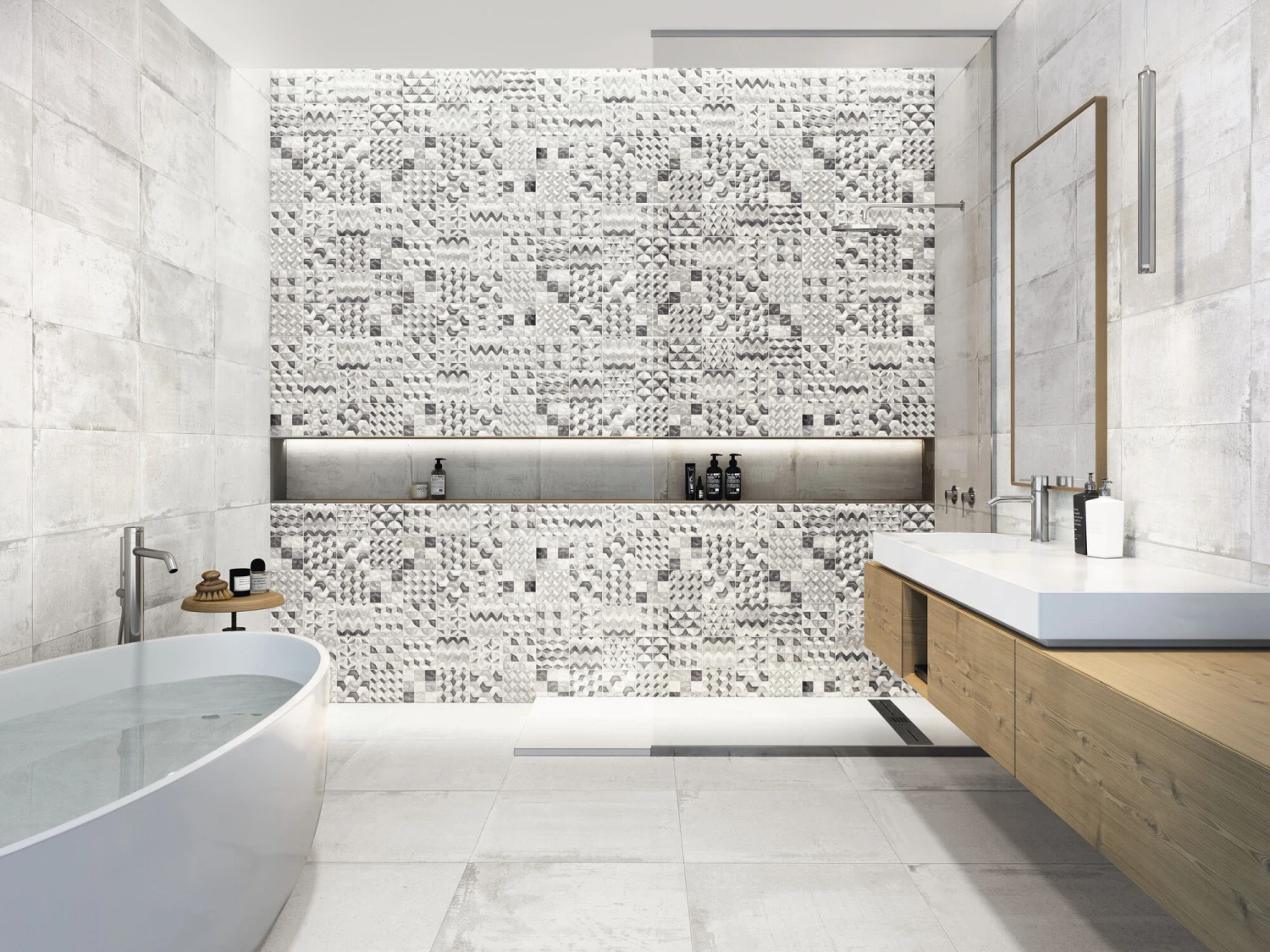 Carrelage Aspect Pierre DETROIT WHITE 30X60 R - 1,26 M² – Image 4