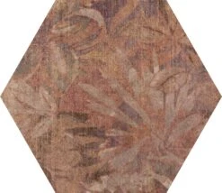 Carrelage Couleur Terre Cuite CALLOT HEX DECOR - 15X17,3 - 0,86 M²