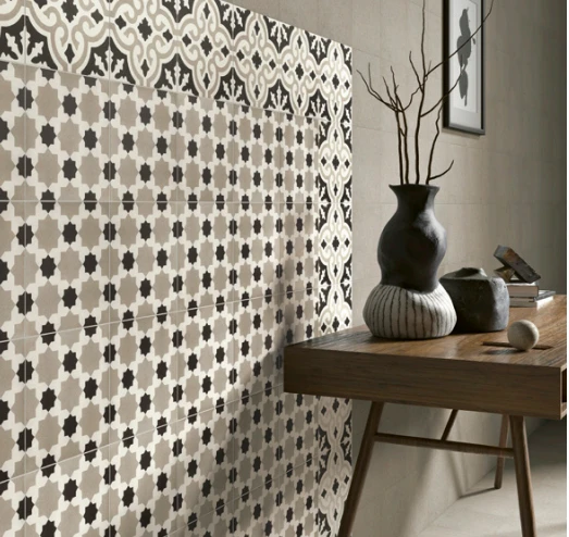 Carrelage Effet Carreau De Ciment REYKJAVIK DECOR 5 - 20X20 - 0,64 M² – Image 3