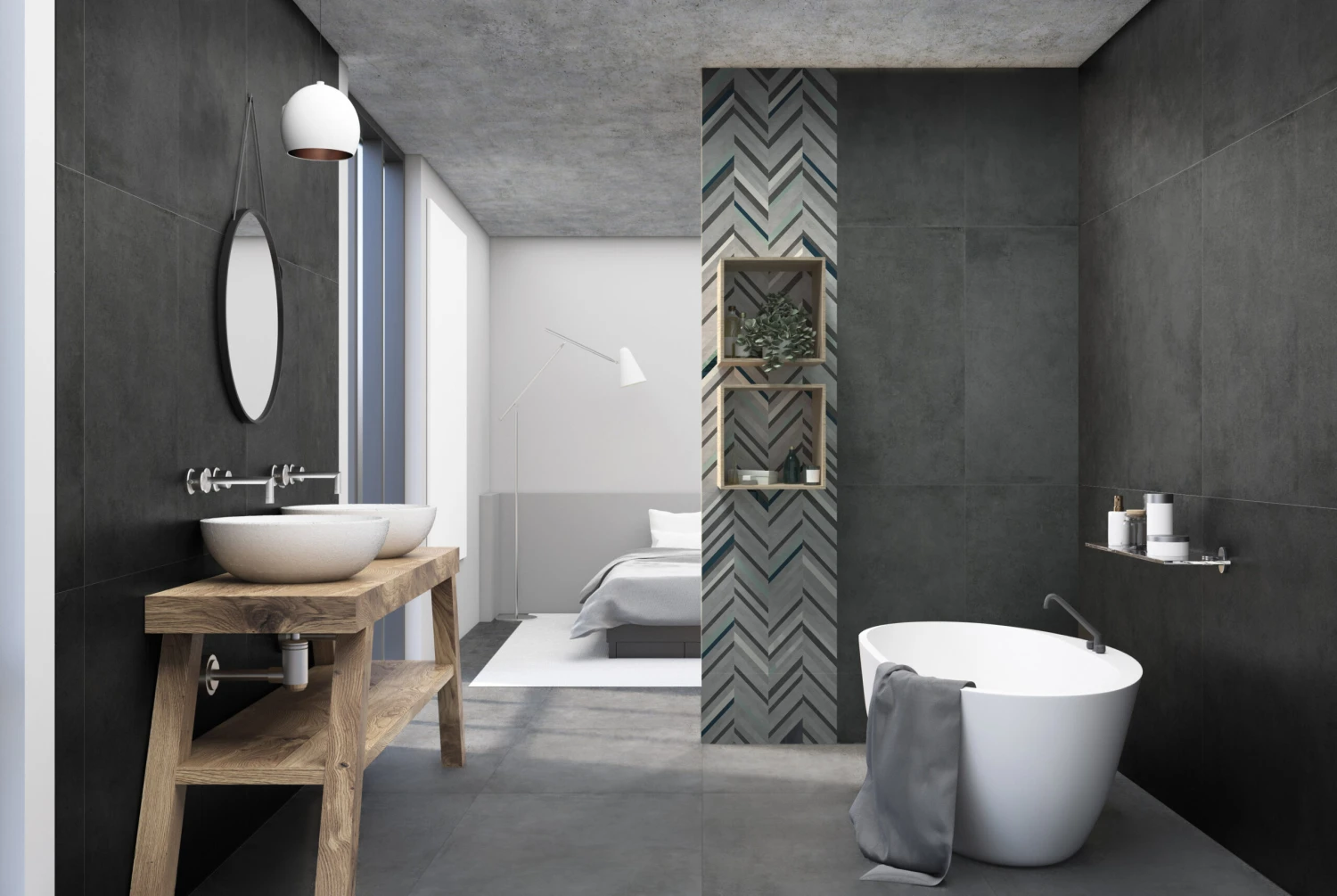 Carrelage Effet Pierre DARGET GRAPHITE - 60X60 - 1,44 M² – Image 3