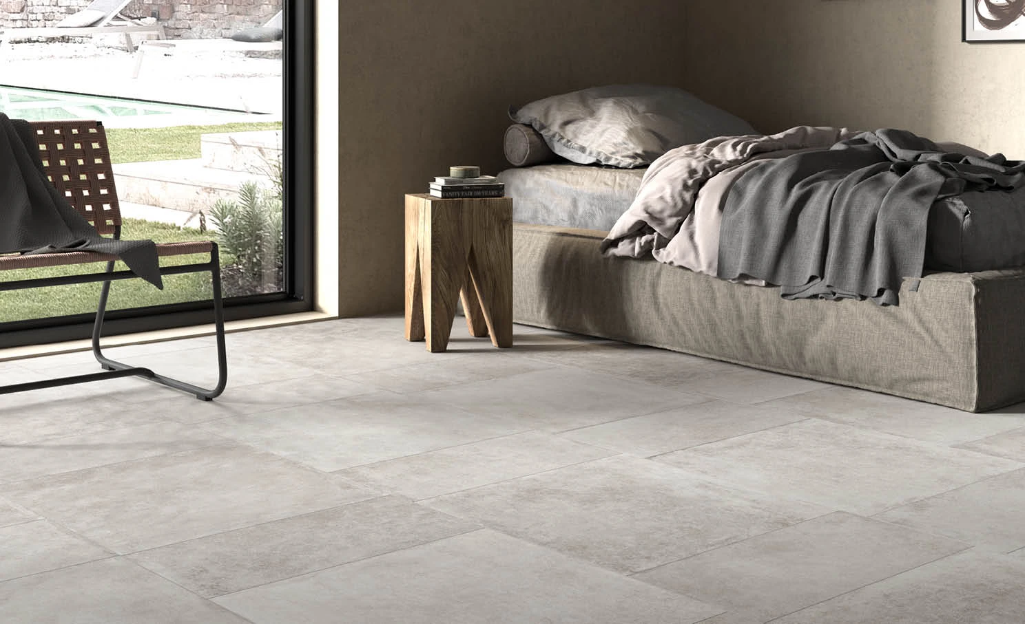 Carrelage Effet Pierre HORTIG KAOLIN GRIP - 60X60 - 1,08 M² – Image 3