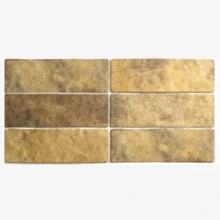 Carrelage Effet Zellige 6.5x20 ARTISAN OR GOLD 24473 - 0.5m²