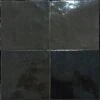 Carrelage Esprit Zellige Nuancé MANÙ BERBER BLACK 10X10 - 0,44m²