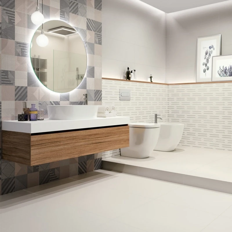 Carrelage Faïence 29.75x99.5 - Rectifié - FABRIQUE IVORY BEAT - Épaisseur : 0.74cm - 1.48m² – Image 2