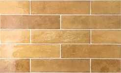 Carrelage Faïence Haute Brillance 6x24,6 Cm TAMARILLO POLLEN - 0.50 M²