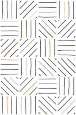 Carrelage Géométrique TIEBEL Décoré 20x20 - 1m²