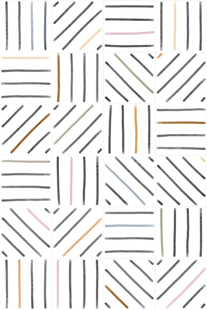 Carrelage Géométrique TIEBEL Décoré 20x20 - 1m²