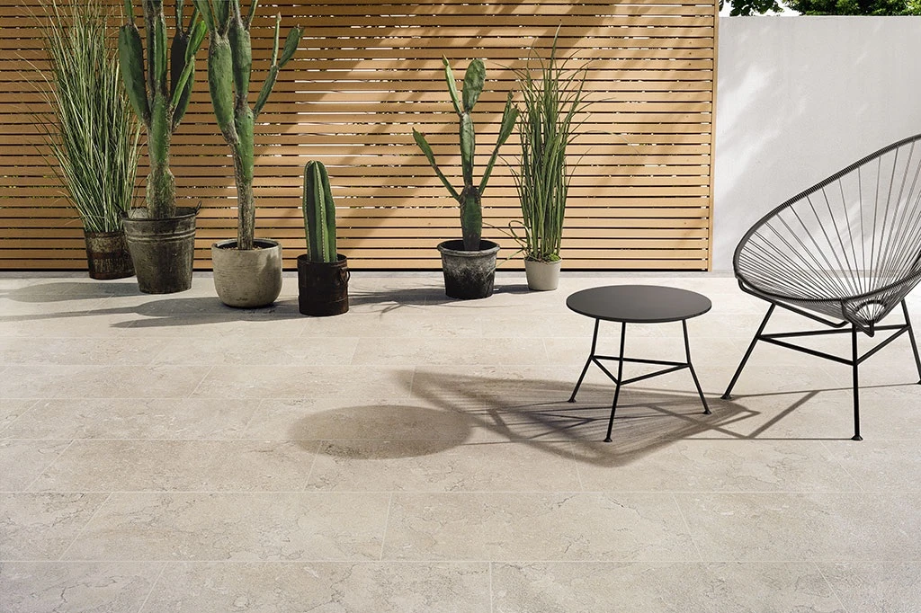 Carrelage Grès Cérame Effet Pierre LAROCHE SAND ANTISLIP 60X120 - 1,44m² – Image 2