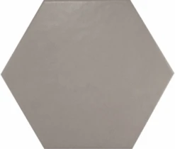 Carrelage Hexagonal 17.5x20 Tomette Design HEXATILE GRIS UNI 20340 0.71m²