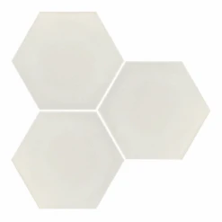 Carrelage Hexagonal Blanc Mate INTUITION WHITE NAT - 25x30 Cm - R10 - 0.935m²
