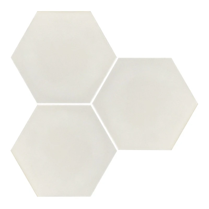 Carrelage Hexagonal Blanc Mate INTUITION WHITE NAT - 25x30 Cm - R10 - 0.935m²