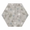 Carrelage Hexagonal Décor Gris 29.2x25.4cm URBAN FOREST SILVER 23615 R9 - 1m²