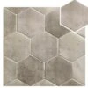 Carrelage Hexagonal Effet Pierre CIERI FUMO 18x20,5 - 1 M²