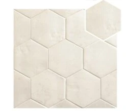 Carrelage Hexagonal Effet Pierre CIERI NIEVE 18x20,5 - 1 M²