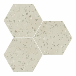 Carrelage Hexagonal Effet Terrazzo SOUTH GREEN NATURAL 25x30 Cm - R10 - 0.935m²