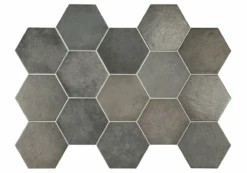 Carrelage Hexagonal HOUDAN CARBON 17,5x20 - 0,71 M²