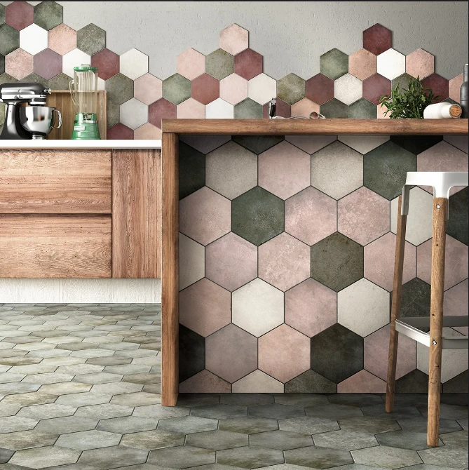 Carrelage Hexagonal HOUDAN JUNGLE 17,5x20 - 0,71 M² – Image 6