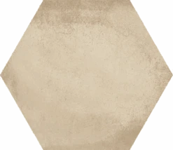 Carrelage Hexagonal Tomette Décor Crème 23x26.6cm BAMPTON BEIGE - 0.50m²