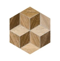 Carrelage Hexagone SAALES HEXÁGONO FRERET MULTICOLOR 23x26,6- 0,5 M²