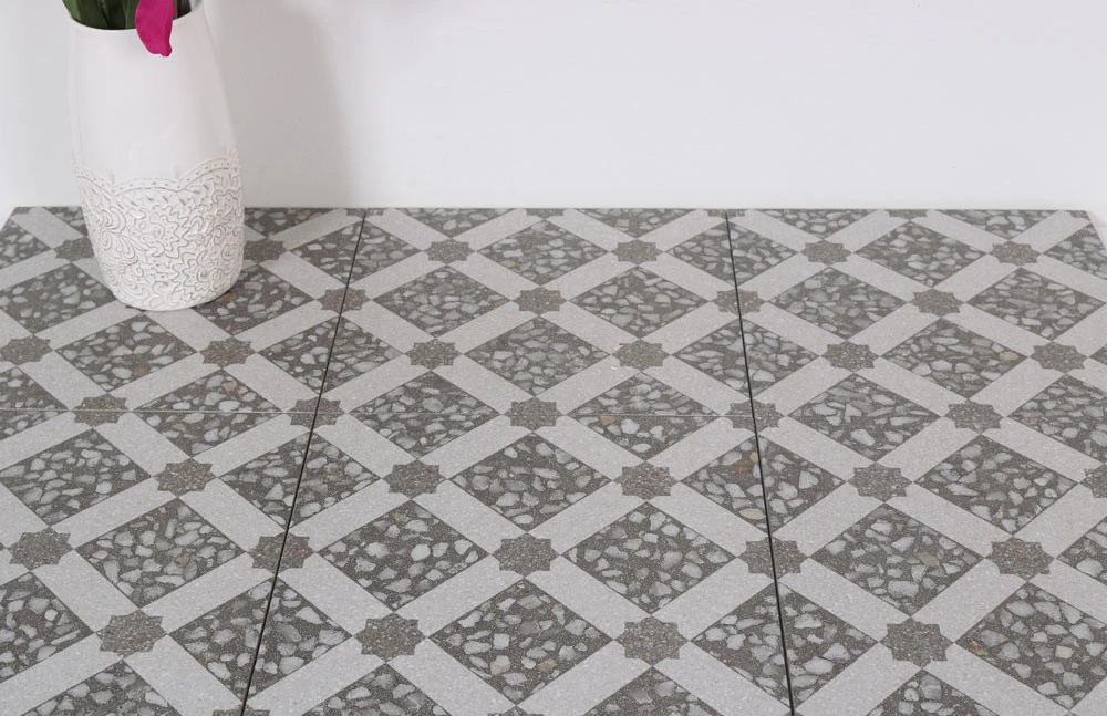 Carrelage Imitation Ciment 30x30 Cm Mancini Grafito Anti-dérapant R10 - 0.99m² – Image 3