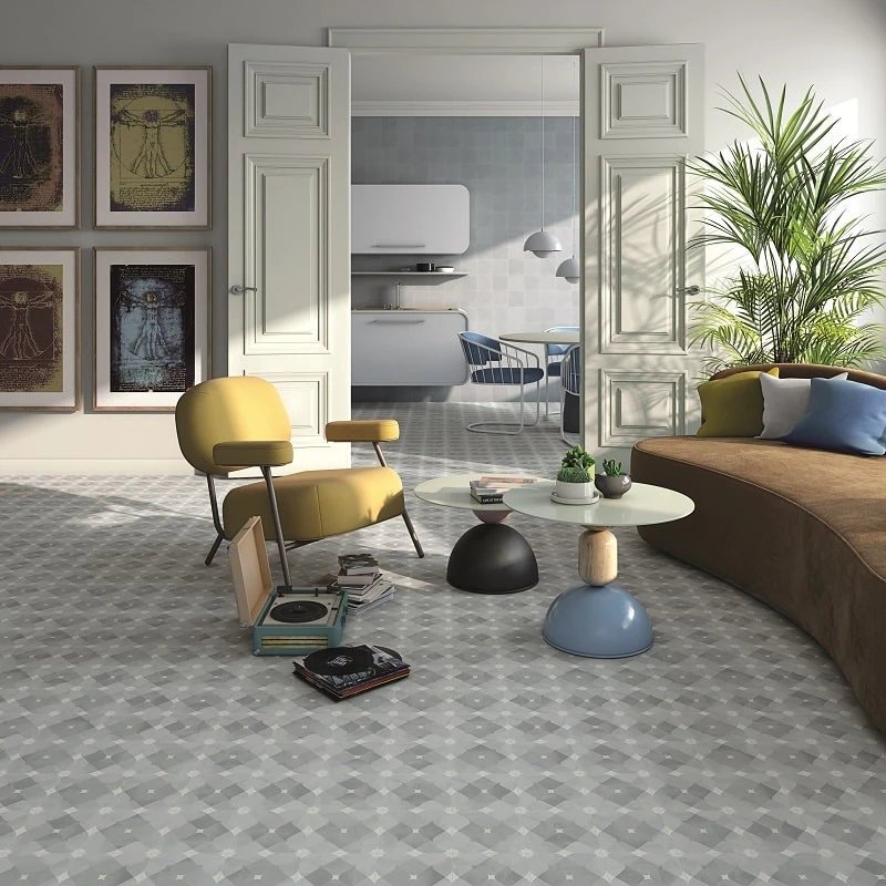 Carrelage Imitation Ciment CANTON 15x15 Cm Rectifié - 1m² – Image 2