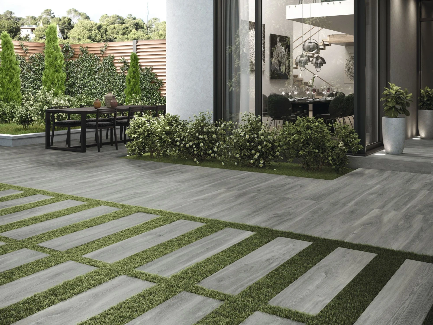 Carrelage Imitation Parquet ANTI DERAPANT Rectifié Vieilli Mat 20x120 BELFAST ASH - 1.20 M² – Image 4