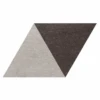 Carrelage Losange Bicolore Géant Gris Noir 70x40 DIAMOND CITY TRI-GB - 0.98m²
