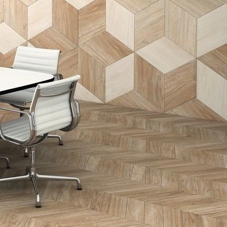Carrelage Losange Style Bois 70x40 DIAMOND TIMBER WALNUT CHEVRON - 0.98m² – Image 2