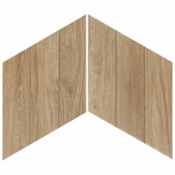 Carrelage Losange Style Bois 70x40 DIAMOND TIMBER WALNUT CHEVRON - 0.98m²