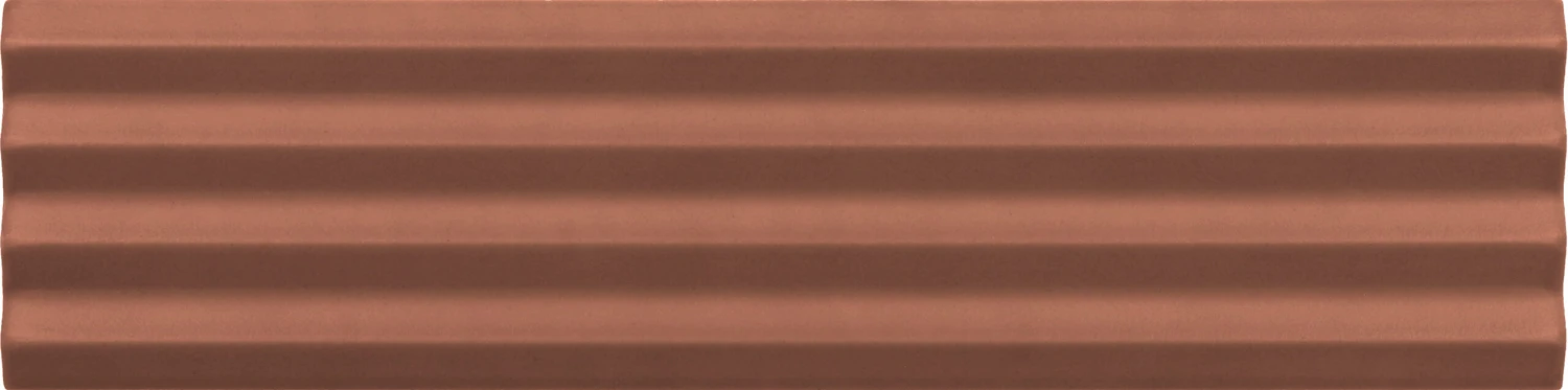 Carrelage Mural Uni Et Coloré à Relief CALO PRAIA TERRA MATT - 5X20 - 0,38 M²