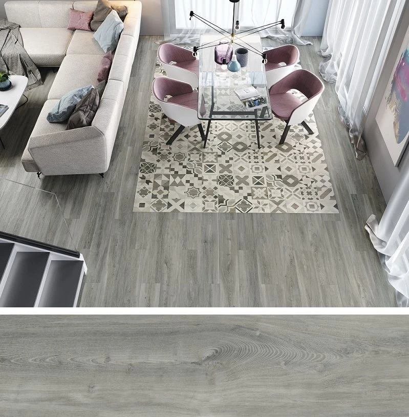 Carrelage Parquet à Motif Ciment Rect. PHUKET MIX IVORY R10 60x60 Cm - 1.08m² – Image 3