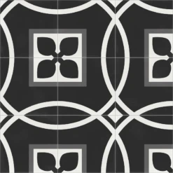 Carrelage Quadrillage Effet Ciment Rectifié - Vienna Secession Natural 59.2x59.2 Cm - R10 - 1,402m²