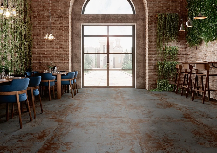 Carrelage Rectifié Effet Métal ZINC BLACK 59.55x119.3 Cm - 1.421m² – Image 2