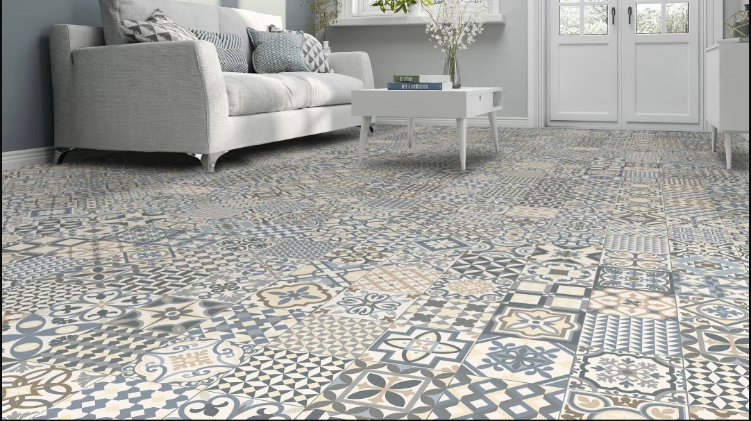 Carrelage Style Ancien Ciment HERITAGE GREY 33x33 Cm - 1.32m² – Image 4