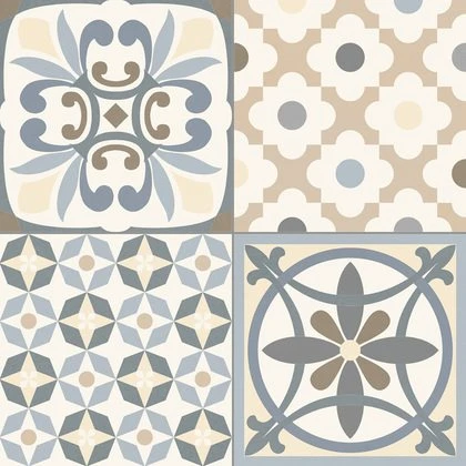 Carrelage Style Ancien Ciment HERITAGE GREY 33x33 Cm - 1.32m²